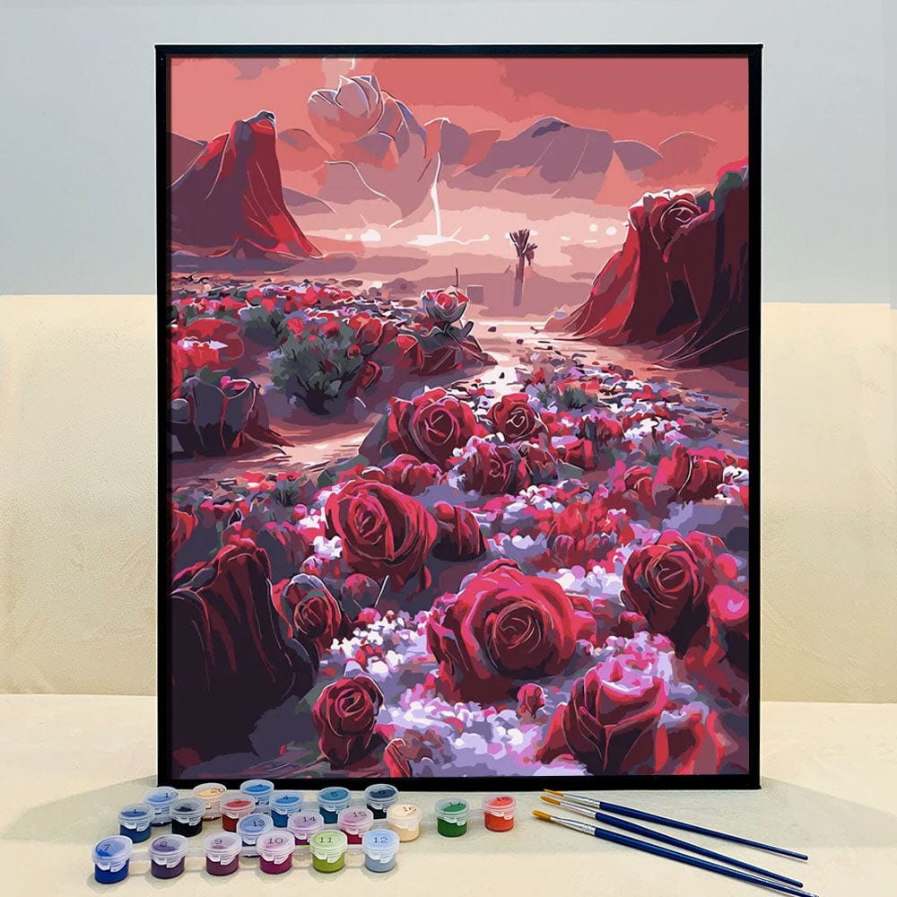 ColourMost™ DIY Painting By Numbers - Rose in the Ravine (16"x20")