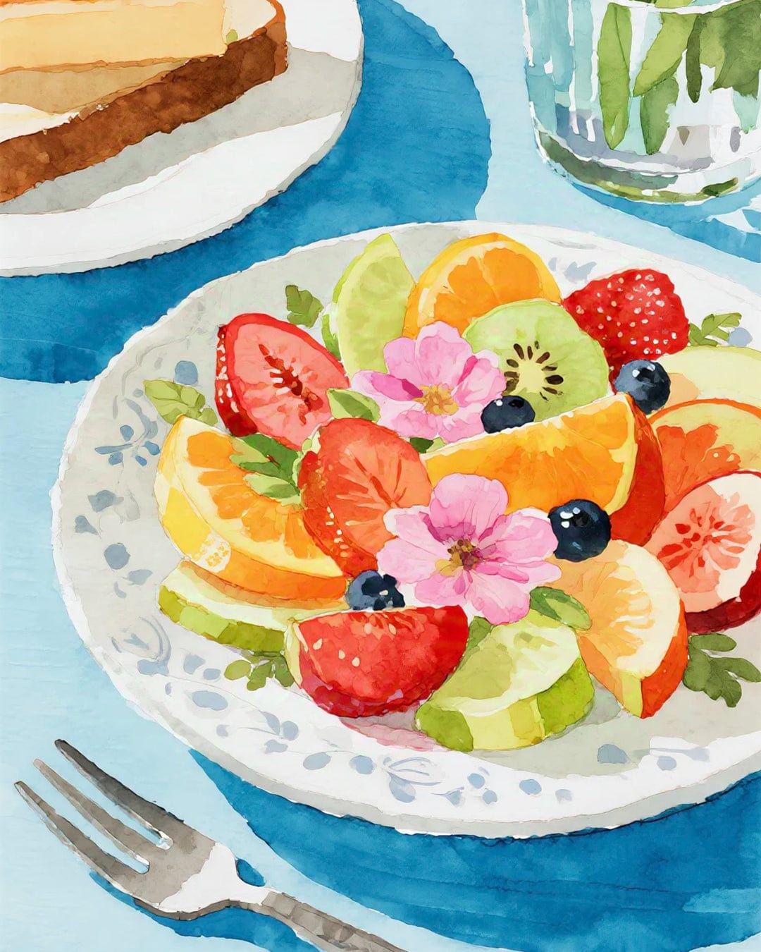 Morning Delight Series – Paint by Numbers Kits for Adults | DIY Art of Fruits, Desserts & Cozy Tables
