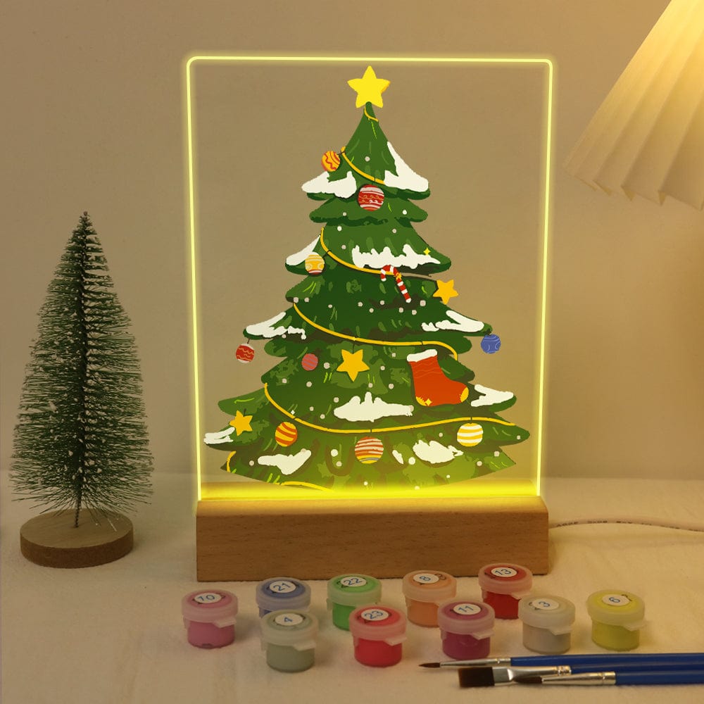 ColourMost™ LED Paint by Numbers Series #01: 'Christmas Tree' (6"x8" / 15x20cm)