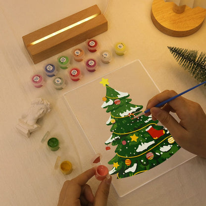 ColourMost™ LED Paint by Numbers Series #01: 'Christmas Tree' (6"x8" / 15x20cm)