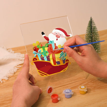 ColourMost™ LED Paint by Numbers Series #02: 'Santa Sleigh' (6"x8" / 15x20cm)