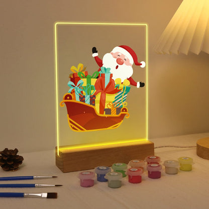 ColourMost™ LED Paint by Numbers Series #02: 'Santa Sleigh' (6"x8" / 15x20cm)