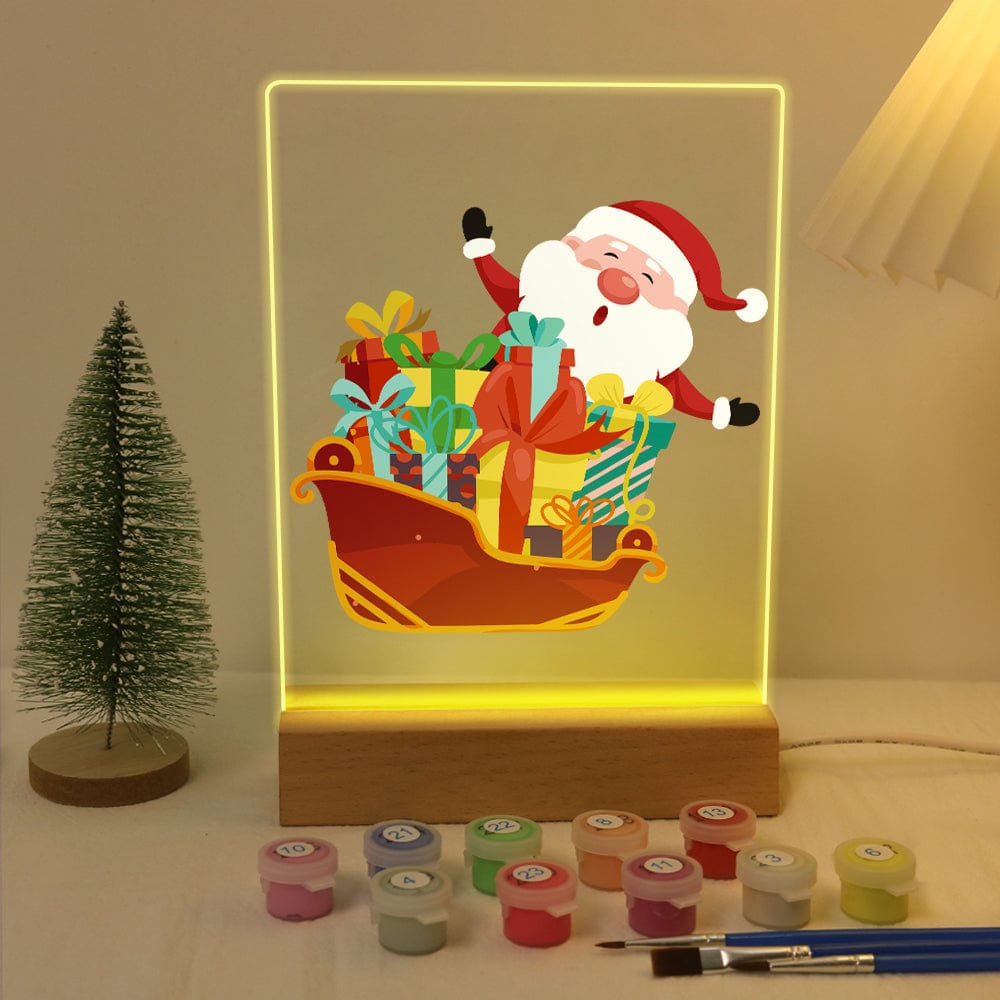 ColourMost™ LED Paint by Numbers Series #02: 'Santa Sleigh' (6"x8" / 15x20cm)