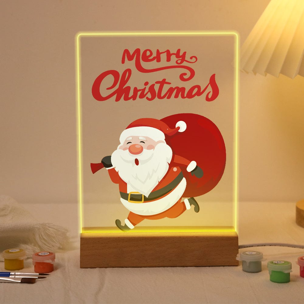 ColourMost™ LED Paint by Numbers Series #08: 'Merry Christmas Santa' (6"x8" / 15x20cm)