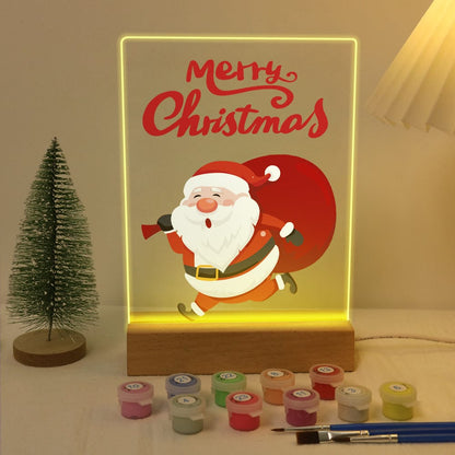 ColourMost™ LED Paint by Numbers Series #08: 'Merry Christmas Santa' (6"x8" / 15x20cm)