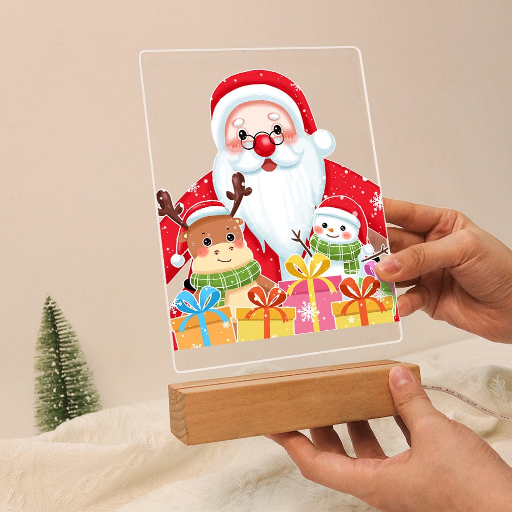 ColourMost™ LED Paint by Numbers Series #05: 'Santa & Friends' (6"x8" / 15x20cm)