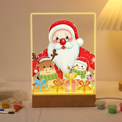 ColourMost™ LED Paint by Numbers Series #05: 'Santa & Friends' (6"x8" / 15x20cm)