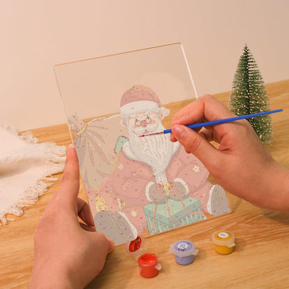 ColourMost™ LED Paint by Numbers Series #10: 'Classic Santa' (6"x8" / 15x20cm)