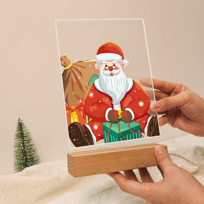 ColourMost™ LED Paint by Numbers Series #10: 'Classic Santa' (6"x8" / 15x20cm)