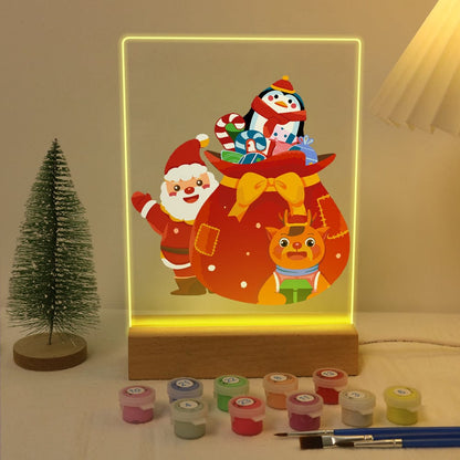 ColourMost™ LED Paint by Numbers Series #06: 'Santa’s Gift Bag' (6"x8" / 15x20cm)