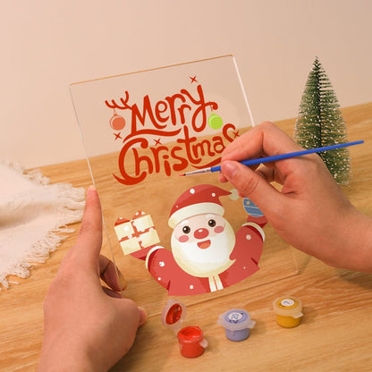 ColourMost™ LED Paint by Numbers Series #11: 'Merry Christmas Santa' (6"x8" / 15x20cm)