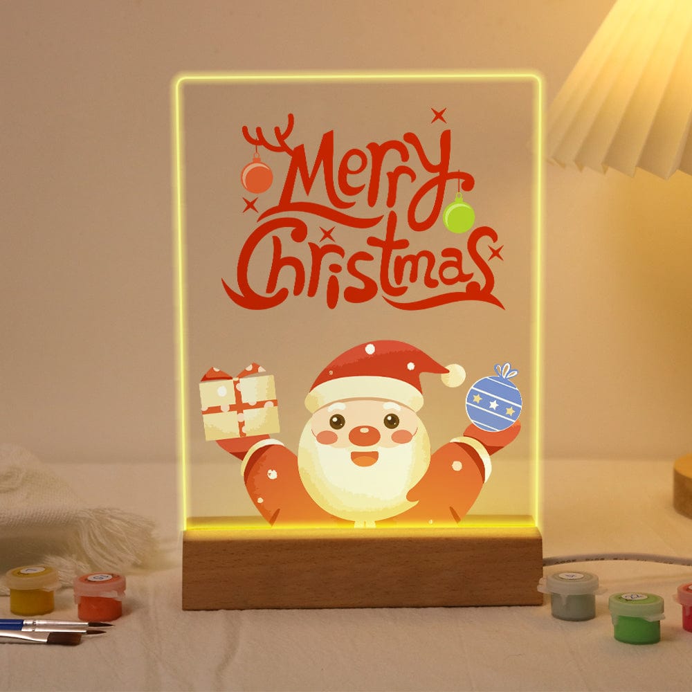 ColourMost™ LED Paint by Numbers Series #11: 'Merry Christmas Santa' (6"x8" / 15x20cm)