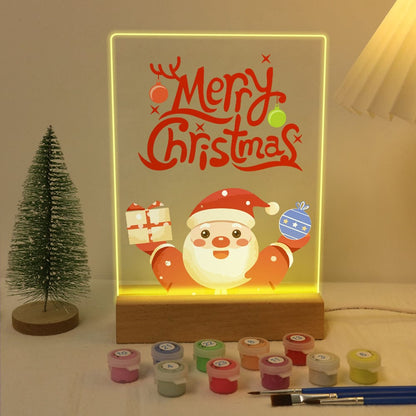 ColourMost™ LED Paint by Numbers Series #11: 'Merry Christmas Santa' (6"x8" / 15x20cm)