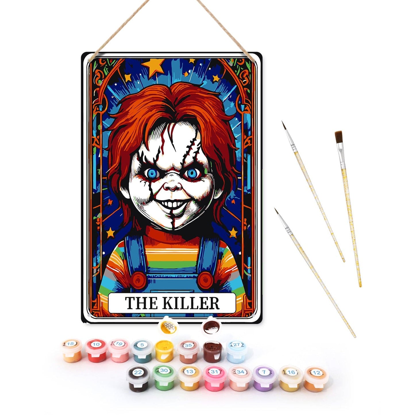 ColourMost™ Metal Bar/Posters Art Paint By Numbers- The Killer #31 (20x30cm /7.8"x11.8"）