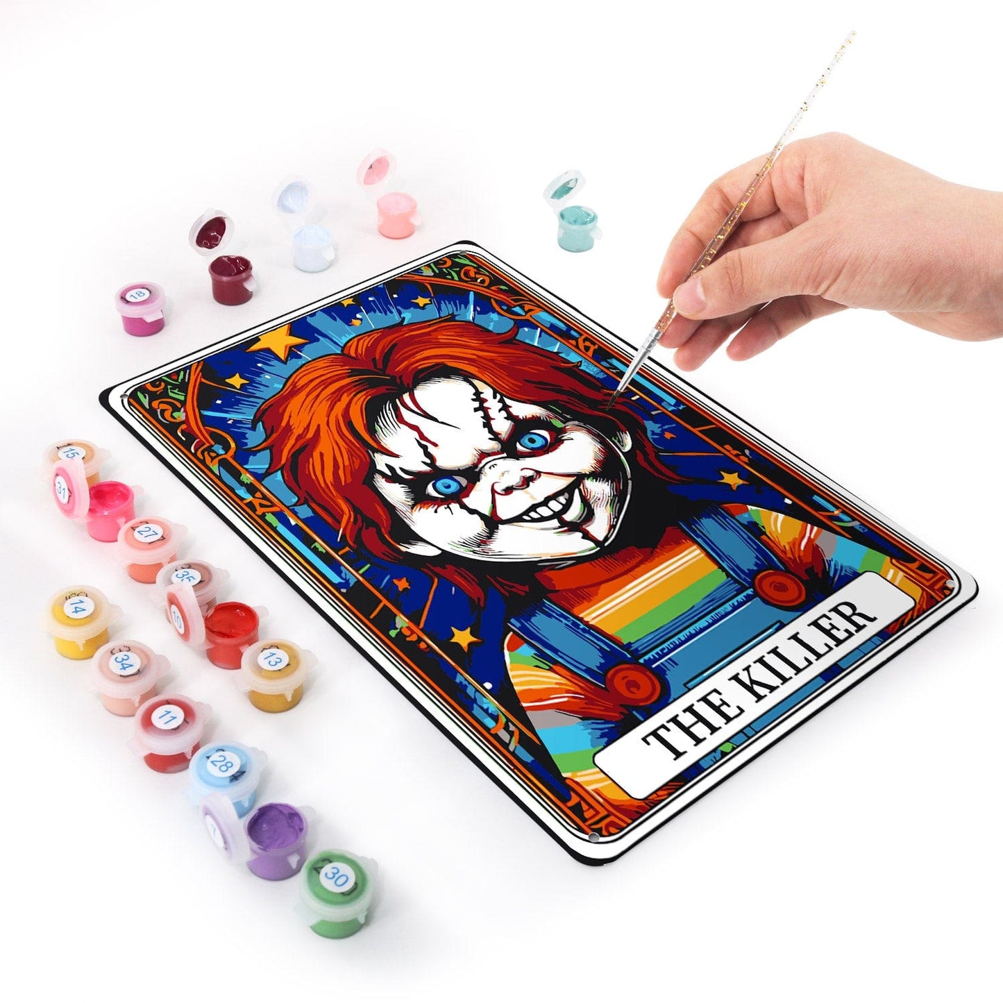 ColourMost™ Metal Bar/Posters Art Paint By Numbers- The Killer #31 (20x30cm /7.8"x11.8"）