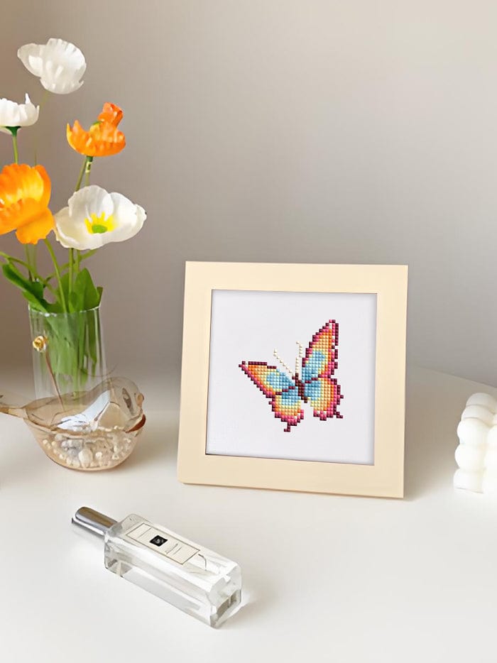 ColourMost™ Mini Diamond Painting Series #05: 'Butterfly Bliss 1' - Frameless 9-in-1 Set (6"x7" / 15x18cm)