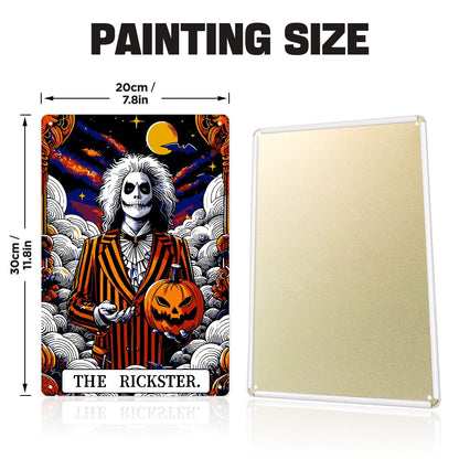 ColourMost™ Metal Bar/Posters Art Paint By Numbers- Halloween Skeleton #23 (20x30cm /7.8"x11.8"）
