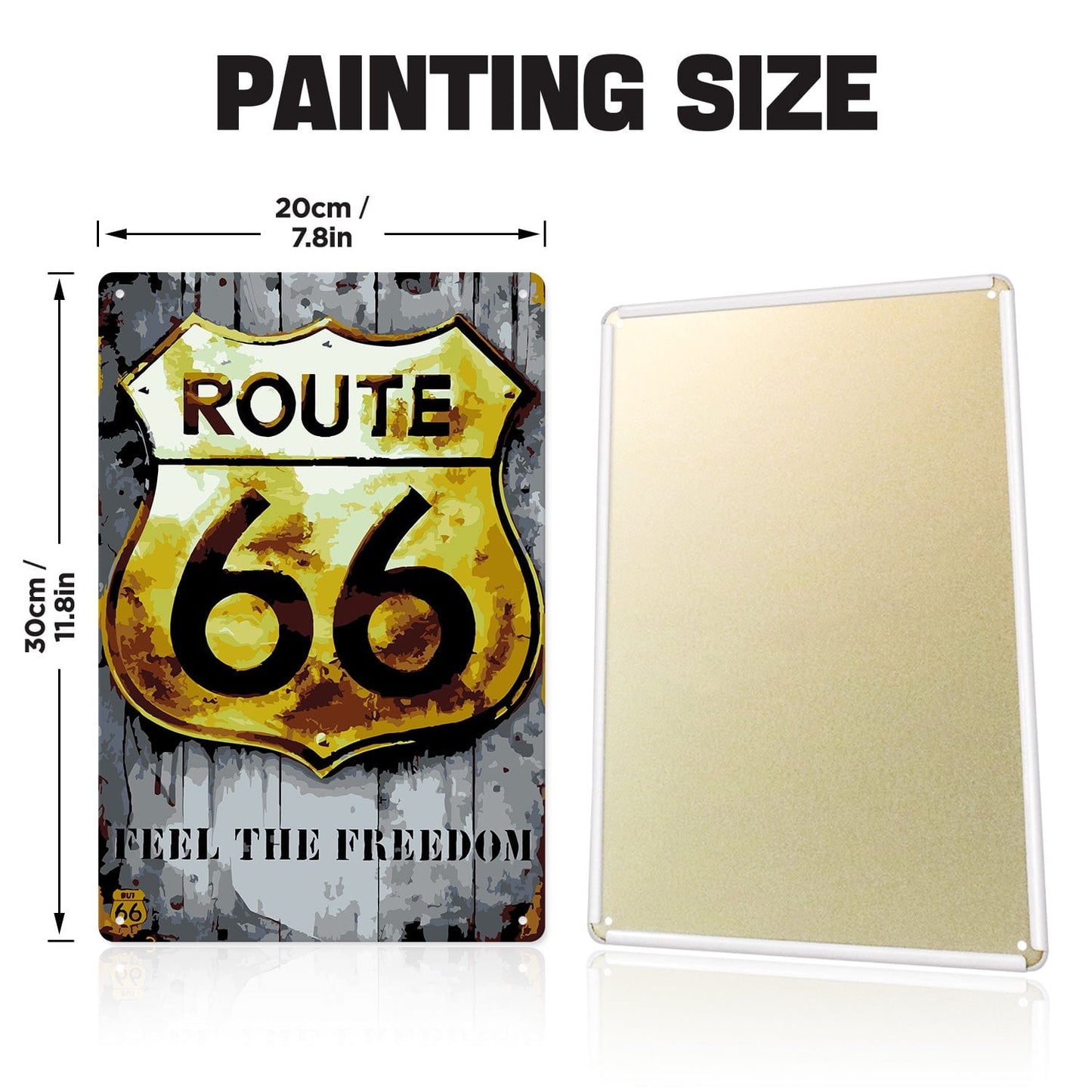 ColourMost™ Metal Bar/Posters Art Paint By Numbers- Feel the Freedom #27 (20x30cm /7.8"x11.8"）