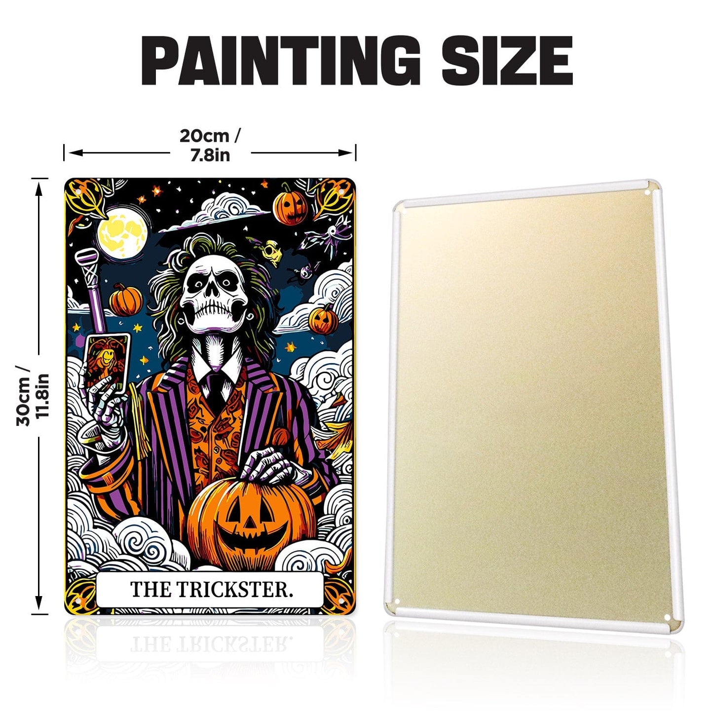 ColourMost™ Metal Bar/Posters Art Paint By Numbers- Haunted Selfie #30 (20x30cm /7.8"x11.8"）