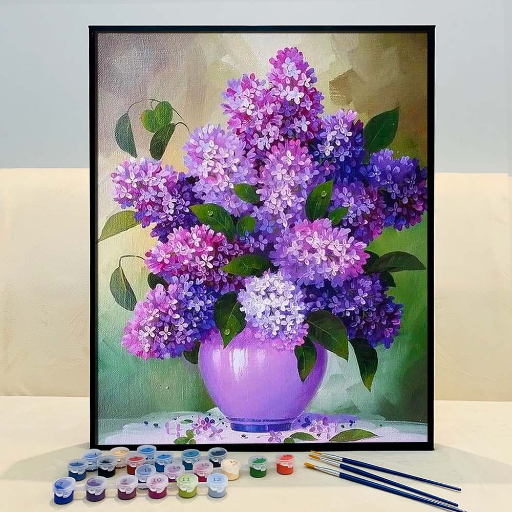 ColourMost™ DIY Painting By Numbers - 'Lilacs' (16"x20")