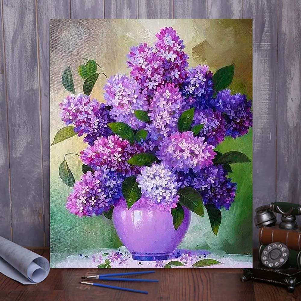 ColourMost™ DIY Painting By Numbers - 'Lilacs' (16"x20")