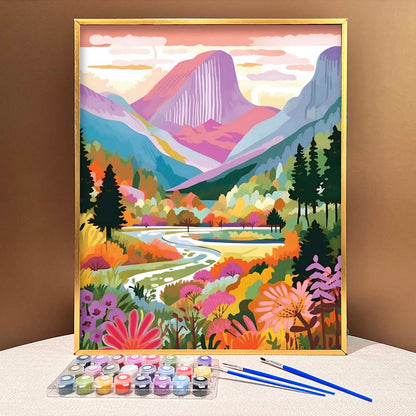 "Colorful Yosemite" Series by ColourMost™ #01 on El Capitan - 'Aplomb' | Original Paint by Numbers