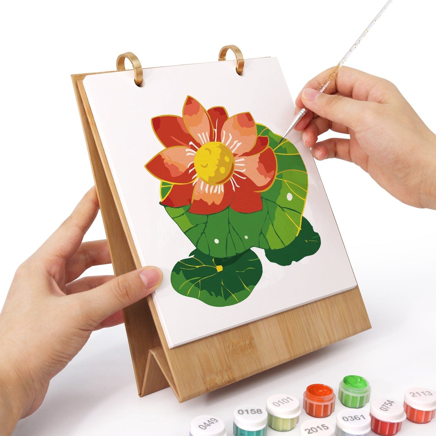 ColourMost™ 2026 Desk Calendar Series –  Flowers /Paint by Numbers(18.2cm x 22.5cm)