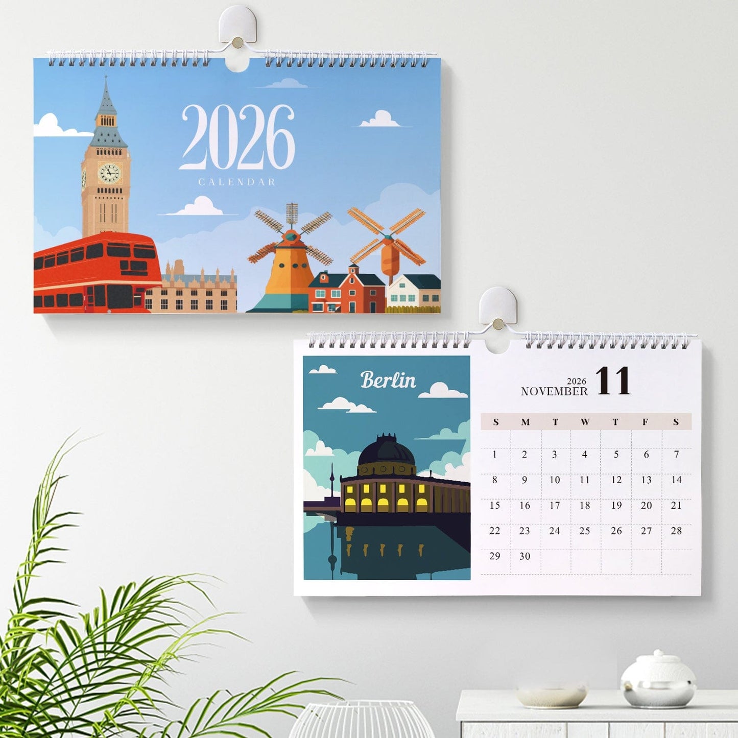 ColourMost™ 2026 Calendar Series – World Scenic Spots / Animal Series /Paint by Numbers(28.3cm x 21cm)