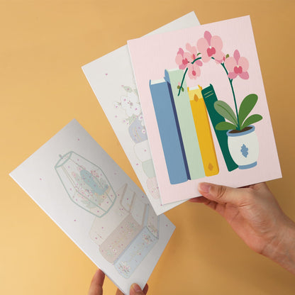 Mini Paint by Numbers Kit - Quiet Blooms ｜6 Canvas Panels