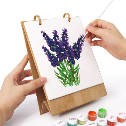 ColourMost™ 2027 Desk Calendar Series –  Flowers /Paint by Numbers(18.2cm x 22.5cm)
