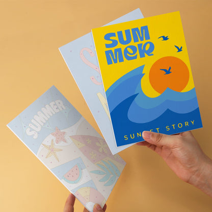 Mini Paint by Numbers Kit - Endless Summer ｜6 Canvas Panels