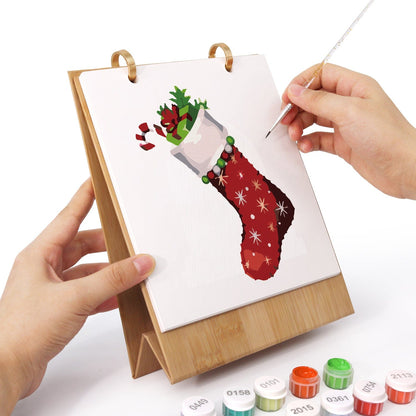 ColourMost™ 2026 Desk Calendar Series –  Christmas Carnival /Paint by Numbers(18.2cm x 22.5cm)