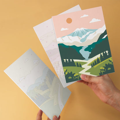 Mini Paint by Numbers Kit - Wander & Wonder ｜6 Canvas Panels