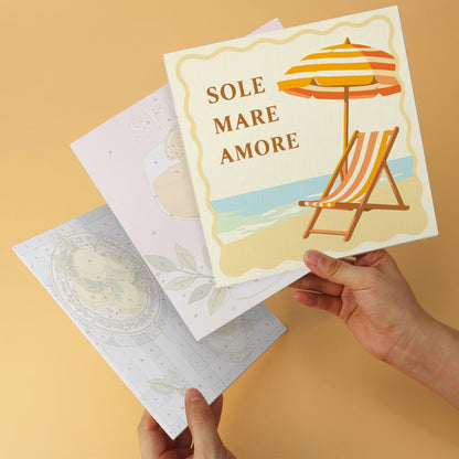 Mini Paint by Numbers Kit - La Dolce Vita ｜6 Canvas Panels