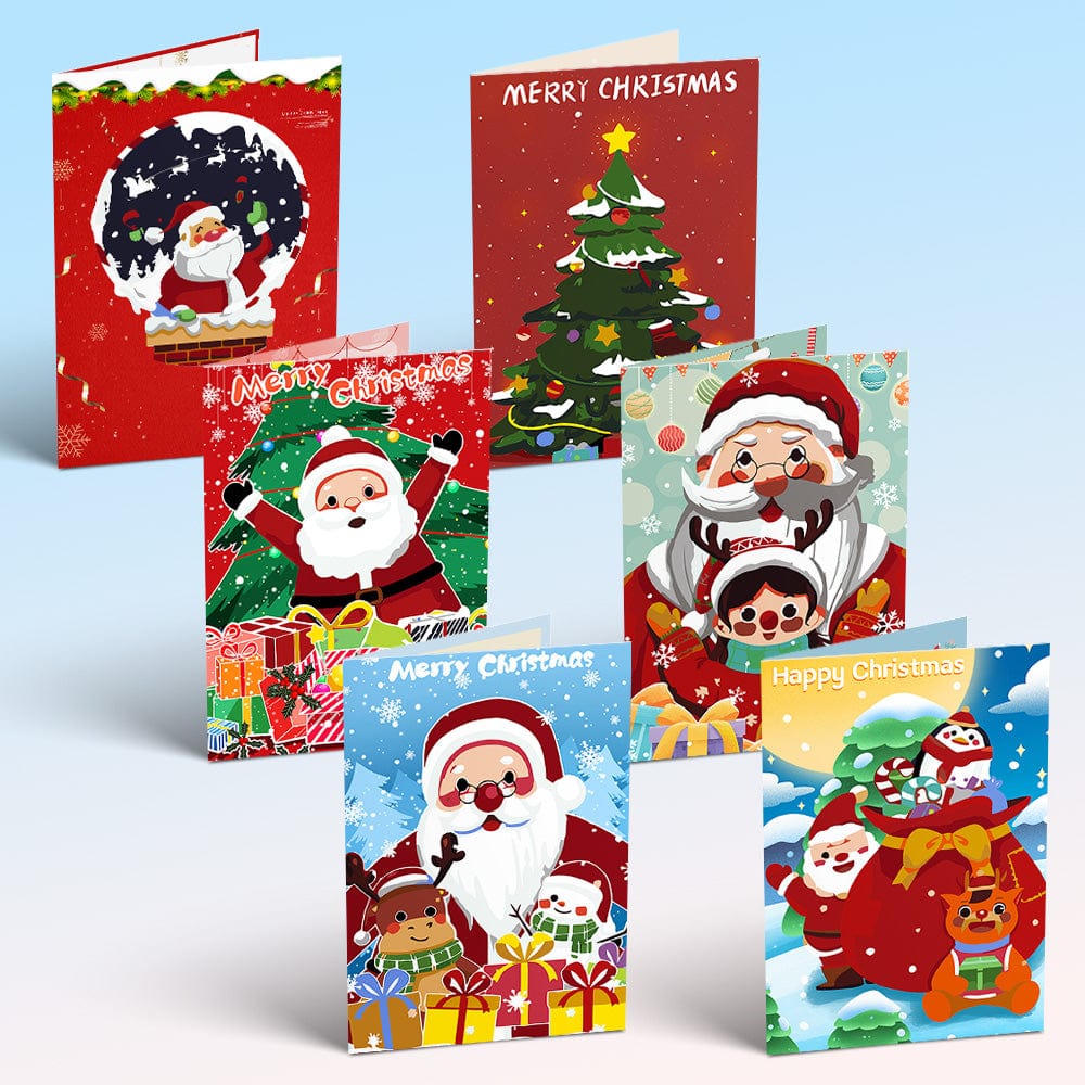 "Christmas card-6Pcs" Series by ColourMost™ #03 | Paint by Numbers(25.8cm*18cm)