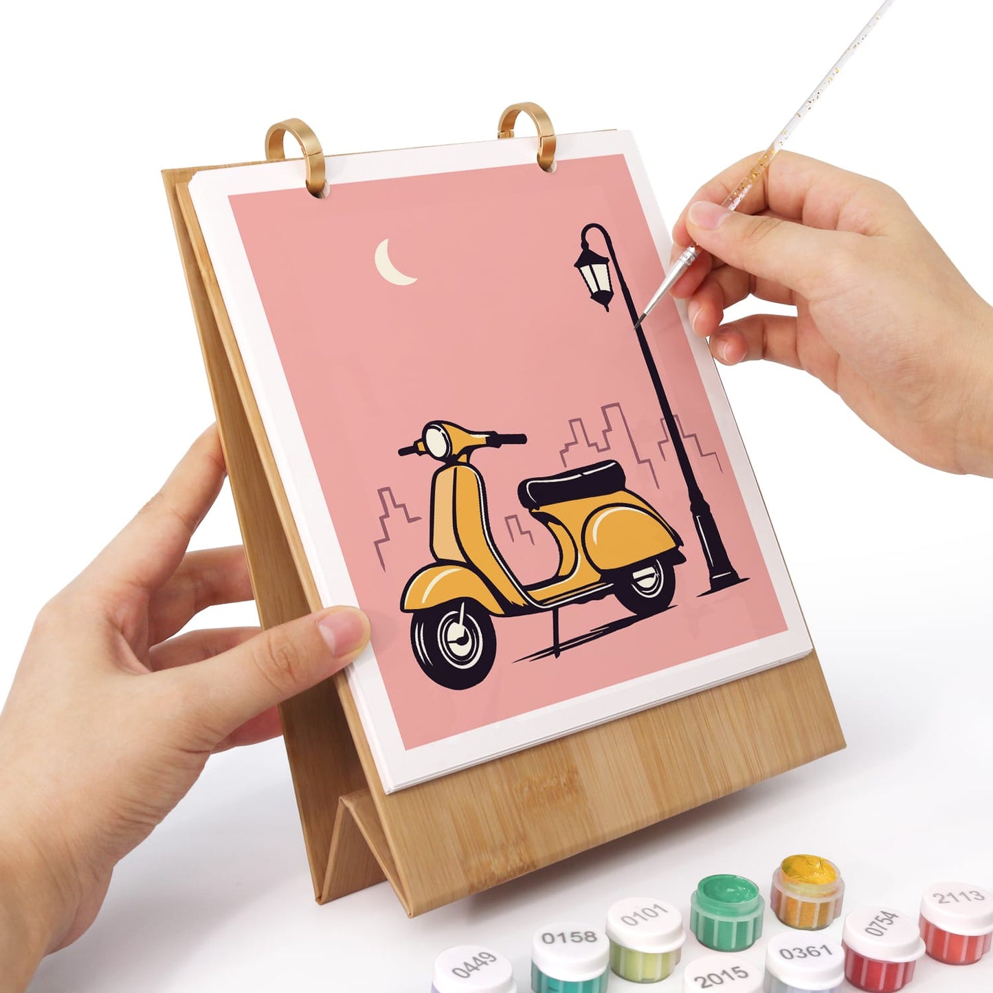 ColourMost™ 2027 Desk Calendar Series –  On the Move /Paint by Numbers(18.2cm x 22.5cm)