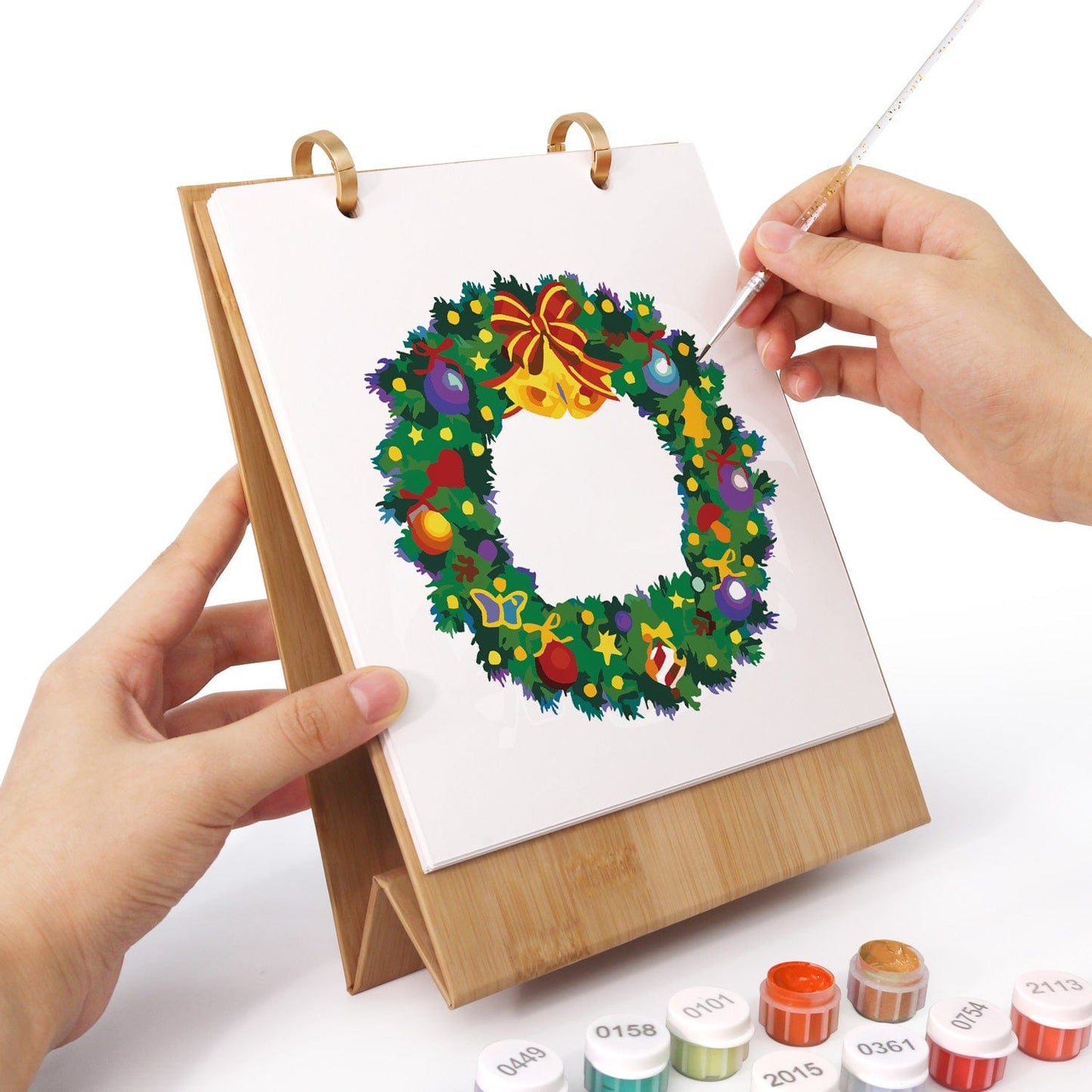 ColourMost™ 2026 Desk Calendar Series –  Christmas theme /Paint by Numbers(18.2cm x 22.5cm)