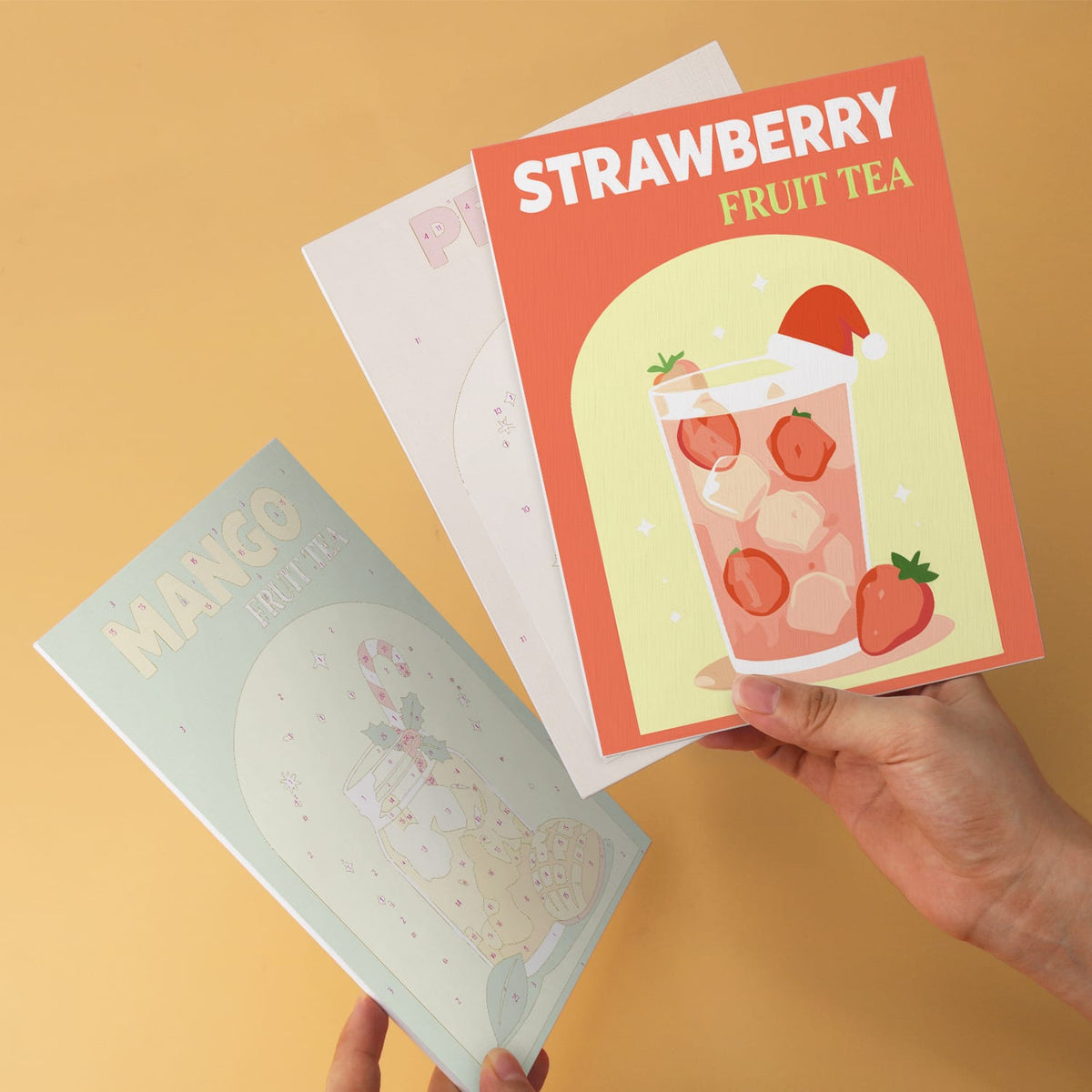 Mini Paint by Numbers Kit - Fruity Sips ｜6 Canvas Panels