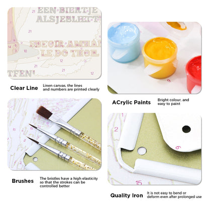 ColourMost™ Metal Bar/Posters Art Paint By Numbers- Beer Please! #01（20x30cm /7.8"x11.8"）