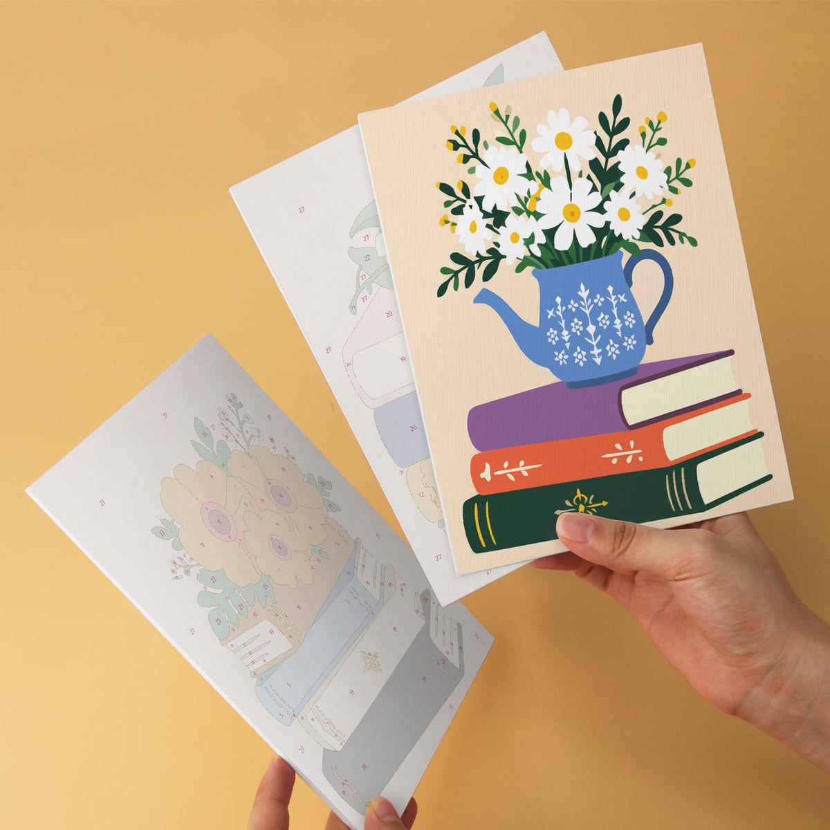 Mini Paint by Numbers Kit – Bloom & Books | 6 Canvas Panels