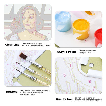 ColourMost™ Metal Bar/Posters Art Paint By Numbers- Get Your Willys Serviced #21 (20x30cm /7.8"x11.8"）