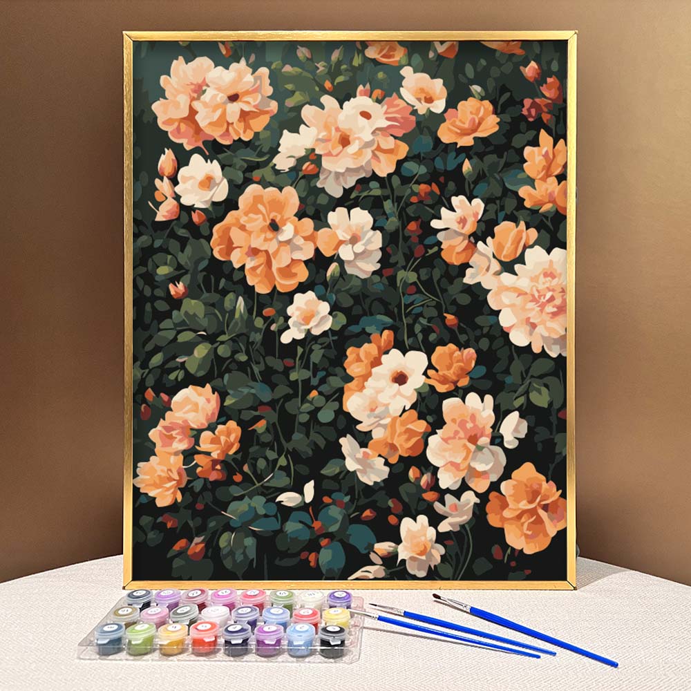 DIY Paint by Numbers - Flowers | east-river-trading