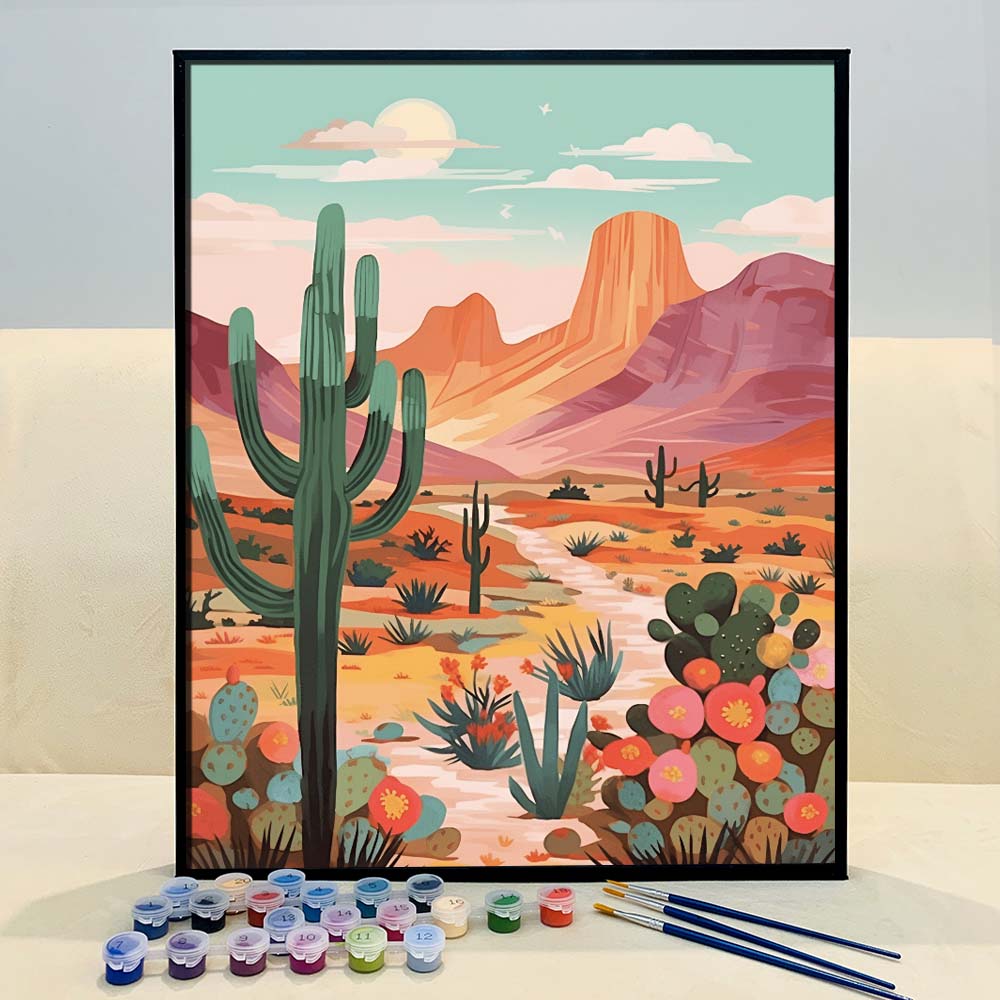 "Vivid Deserts" Series by ColourMost™ #11 | Original Paint by Numbers