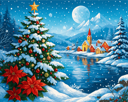 "Christmas Valley" by ColourMost™ | Original Paint by Numbers