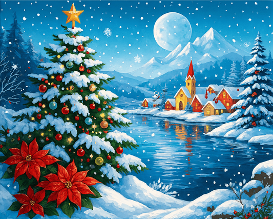"Christmas Valley" by ColourMost™ | Original Paint by Numbers