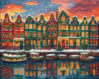 "Christmas Amsterdam" by ColourMost™ | Original Paint by Numbers
