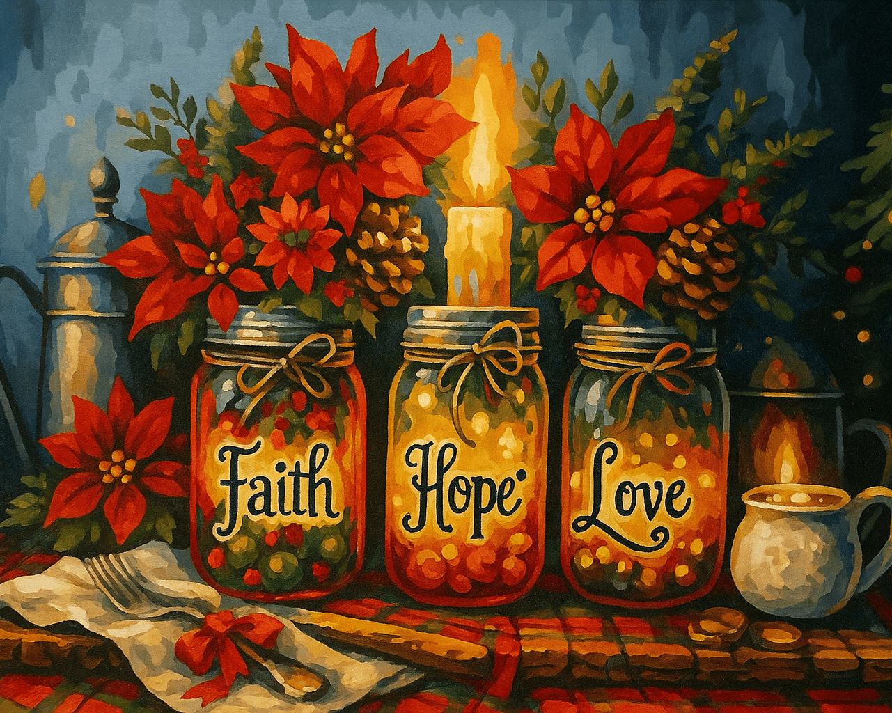 "Christmas Blessings" by ColourMost™ | Original Paint by Numbers