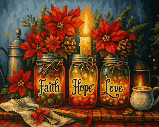 "Christmas Blessings" by ColourMost™ | Original Paint by Numbers