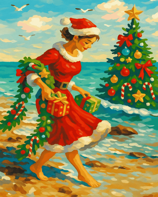 "Christmas by the Sea" by ColourMost™ | Original Paint by Numbers