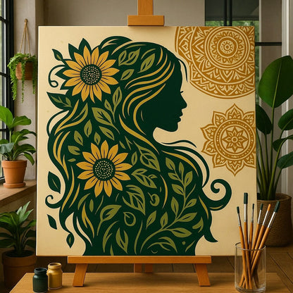 "Serenity Mandalas" Series - Self-care P251115#01 | Original Paint by Numbers | Diamond Painting (16"x16" / 40x40cm)